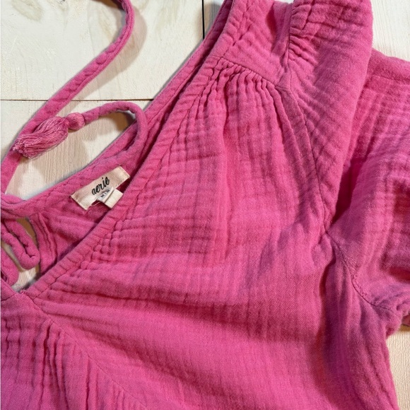 Aerie Pink "Lip Gloss" Pool to Party Cover Up Dress Size M - Picture 4 of 6